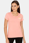 Rosaline Chromaticity Knit Cotton Top - Burnt Coral — thumbnail 1